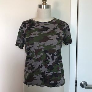 Saint Laurent camo t shirt